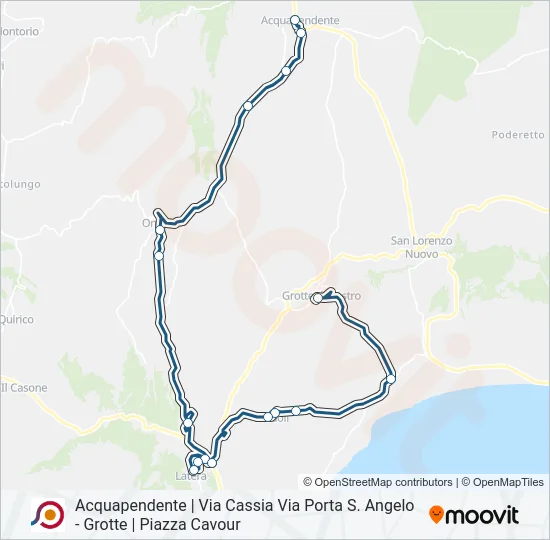 COTRAL Bus Line Map