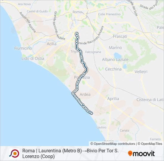 COTRAL bus Line Map