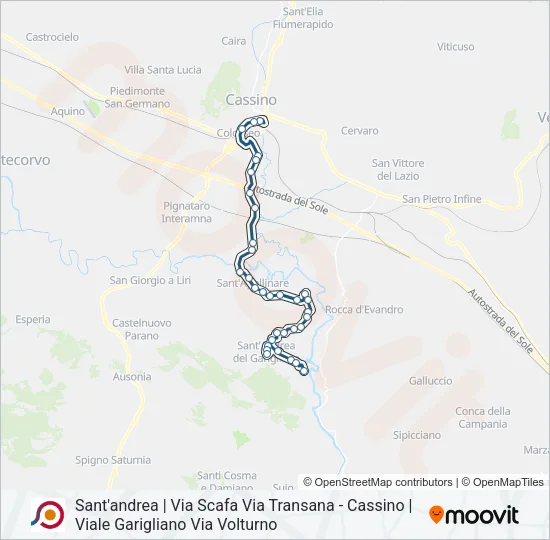 COTRAL Bus Line Map