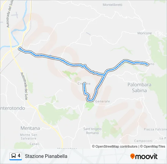 4 Bus Line Map