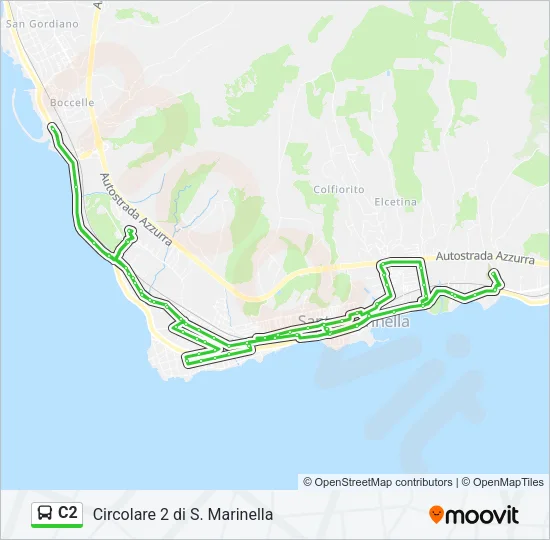 C2 Bus Line Map