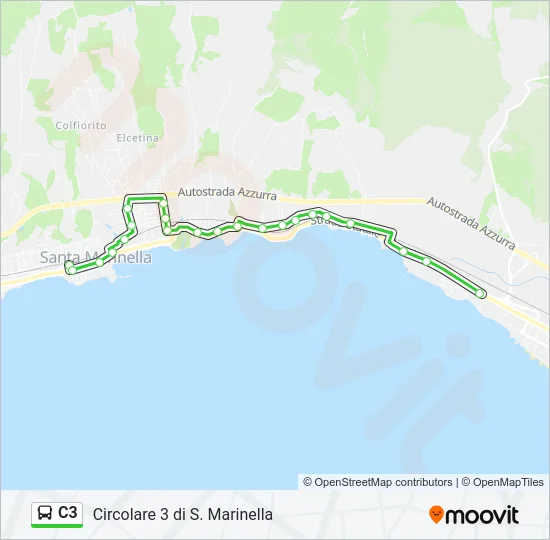C3 Bus Line Map