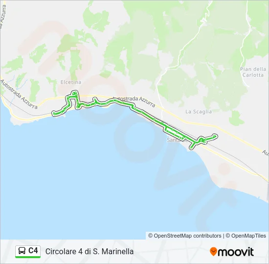 C4 Bus Line Map