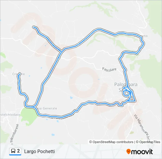 2 Bus Line Map