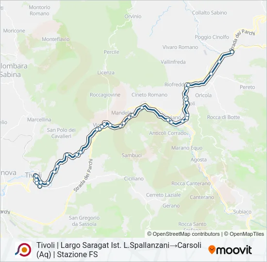 COTRAL Bus Line Map