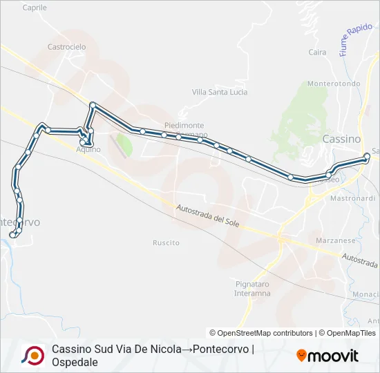 COTRAL Bus Line Map