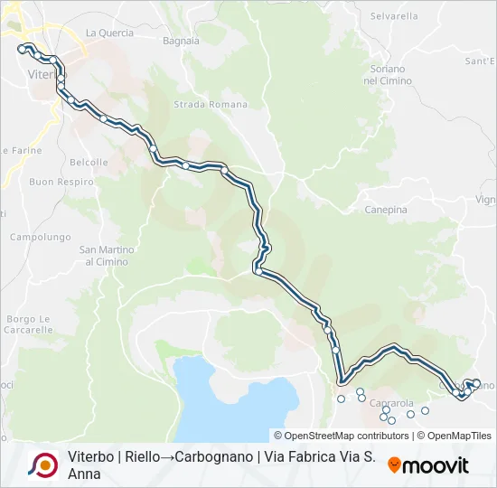COTRAL Bus Line Map