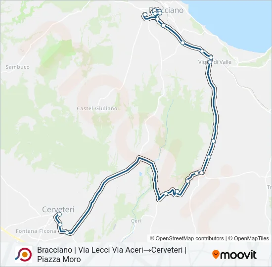 COTRAL Bus Line Map