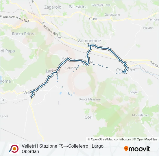 COTRAL Bus Line Map