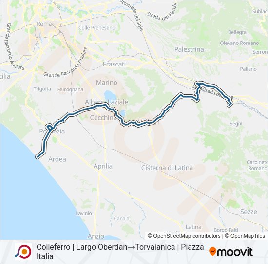 COTRAL Bus Line Map