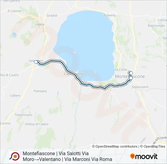 COTRAL Bus Line Map