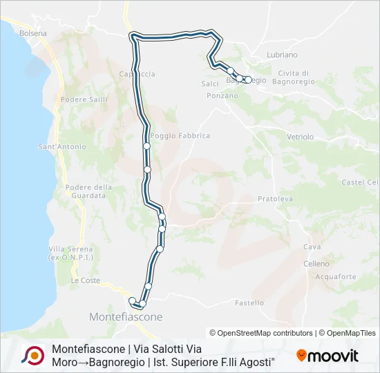 COTRAL Bus Line Map