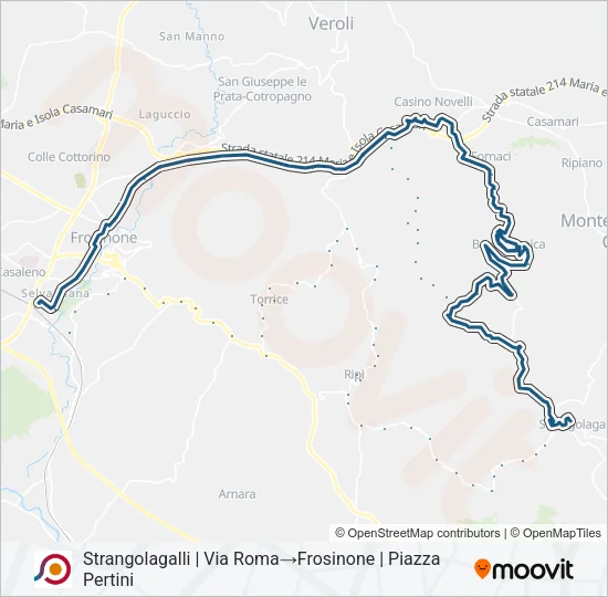 COTRAL Bus Line Map