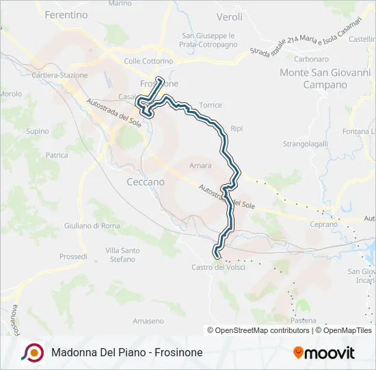 COTRAL Bus Line Map