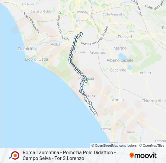 COTRAL Bus Line Map