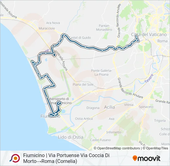 COTRAL Bus Line Map