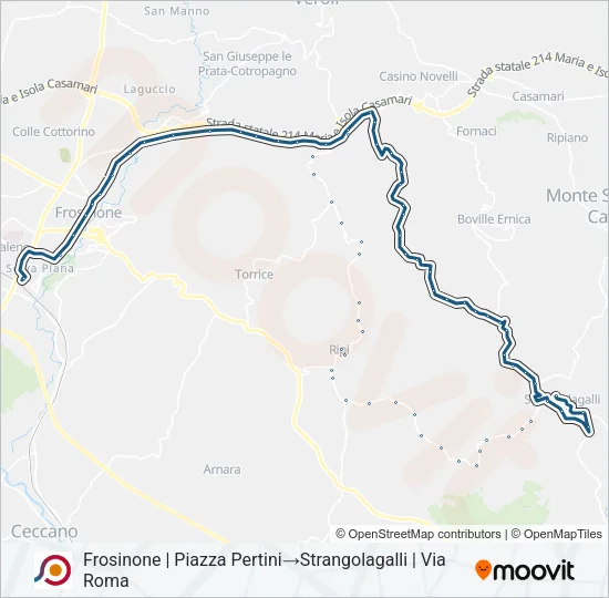 COTRAL Bus Line Map