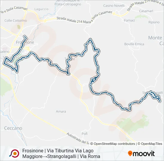COTRAL Bus Line Map