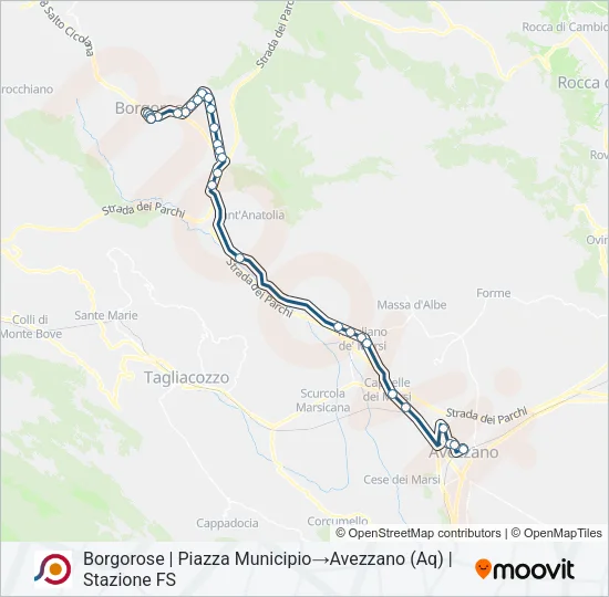 COTRAL Bus Line Map