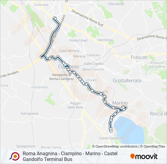 COTRAL bus Line Map