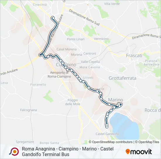 COTRAL Bus Line Map