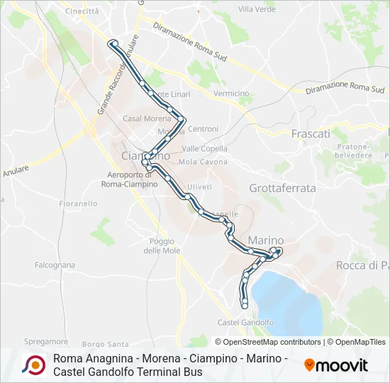 COTRAL Bus Line Map