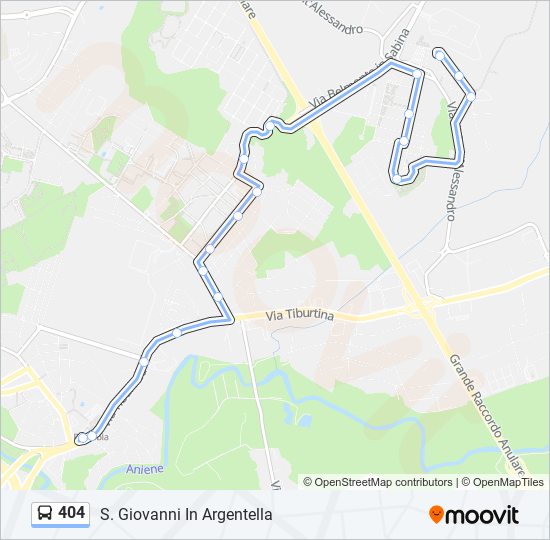 Percorso linea  404