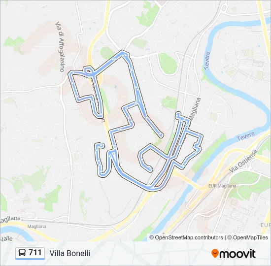 711  Line Map