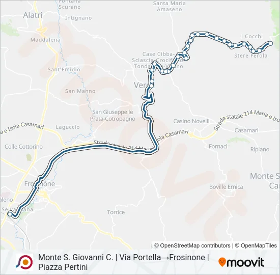 COTRAL Bus Line Map