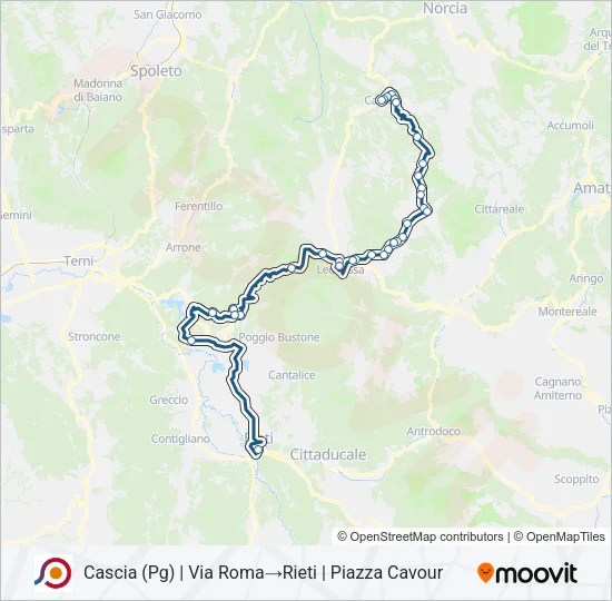 COTRAL Bus Line Map