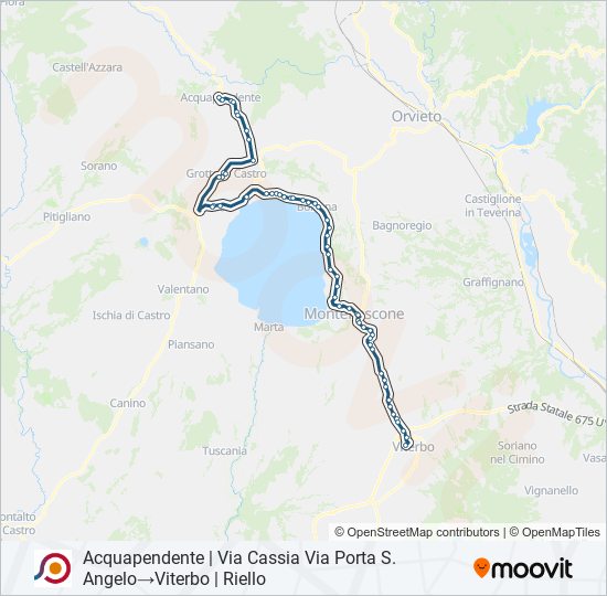 COTRAL bus Line Map