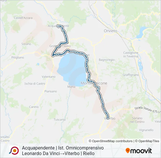 COTRAL Bus Line Map