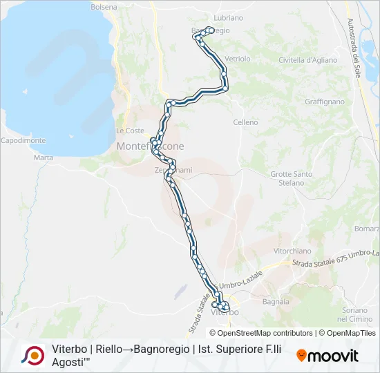 COTRAL Bus Line Map