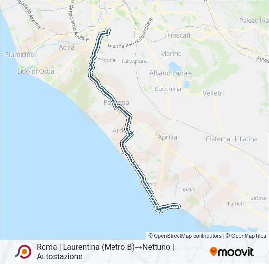 COTRAL Bus Line Map