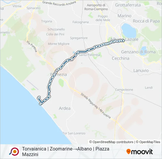 COTRAL Bus Line Map