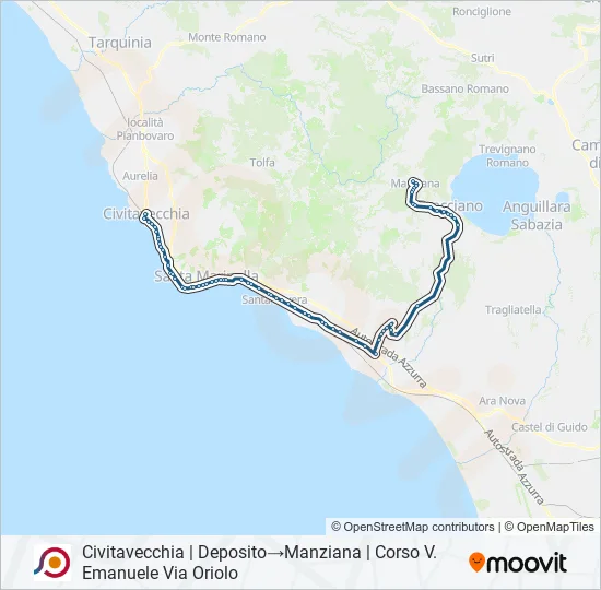 COTRAL Bus Line Map