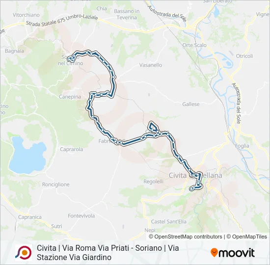 COTRAL Bus Line Map