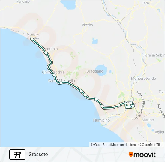 R Train Line Map