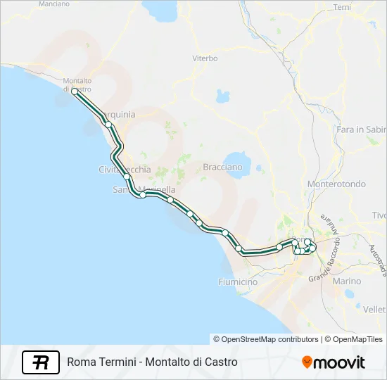 R Train Line Map