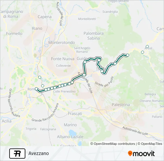 R Train Line Map