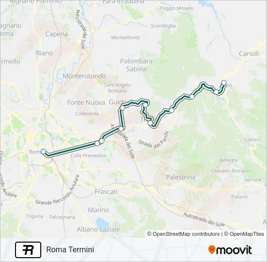 R Train Line Map