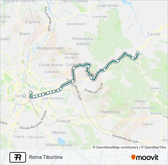 R Train Line Map