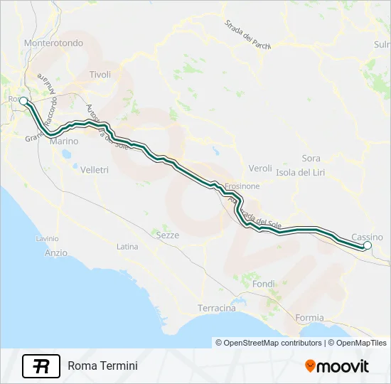 R Train Line Map