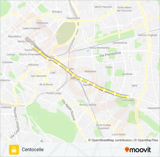 FC1 Train Line Map