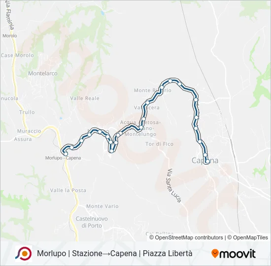 COTRAL Bus Line Map
