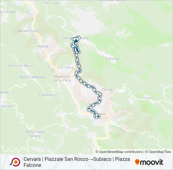 COTRAL Bus Line Map