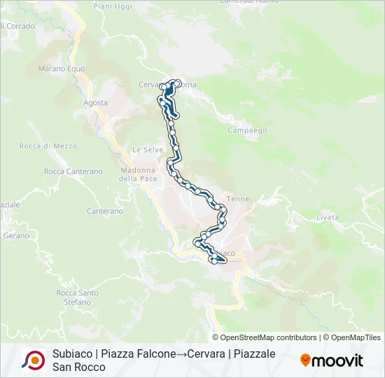 COTRAL Bus Line Map