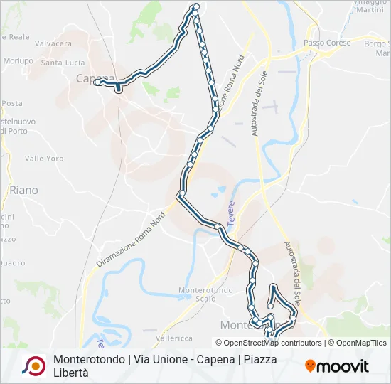 COTRAL Bus Line Map