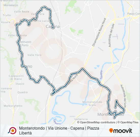 COTRAL Bus Line Map