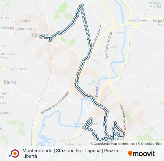 COTRAL Bus Line Map